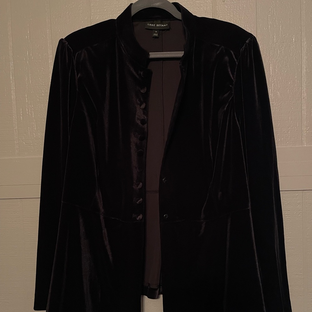 Velour black jacket